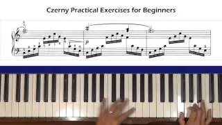 Czerny Practical Exercises for Beginners Op. 599, No. 92 Piano Tutorial