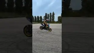 He nailed the insane 360&deg; stoppie