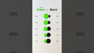 Light Green 💚 + Black 🖤 Color Mixing 😍🎨 #colormixing #artvideo #paintmixing #asmr #miniartzone