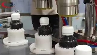 Black Stainer 200ml Pet Bottle Automatic Rotary Filling & Capping Machine