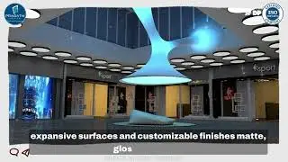 How do stretch ceilings enhance the visual appeal and create a memorable experience for patrons?