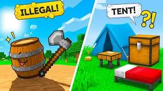 This ILLEGAL Minecraft Trick Became a TENT?! 😱