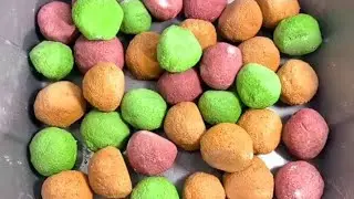 Colorful chalk Ball Crush Homemade Reform Cr: @ASMRgymchalkIndonesia #asmr #satisfying #gymchalk