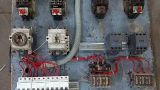 Eot crane panel control and power wiring live