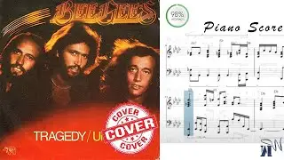 [A-230] Tragedy - Bee Gees / Piano Score Visualizer - Sheet Music (Cover)