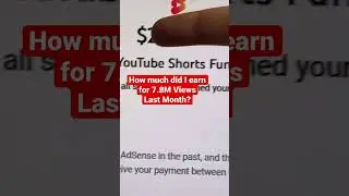 7.8M Views! How much did I earn from YouTube Shorts in August 2022?