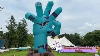 Wellcomer Giant 20ft Inflatable Zombie Hand - Halloween Decor