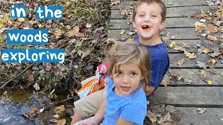 Walking In Woods Exploring With Kids and Having a Picnic | Clean Fun