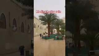 Heavy rain in medina #weather #shortsfeed #rainyweather
