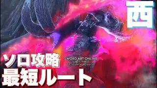 【SAOAL】西レイド最短ルートソロ攻略！【SAOリコリス】