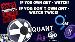 Quant Network (QNT) & The GRAPH (GRT) create AI of the Future + ISO20022 & more Bullish NEWS #qnt