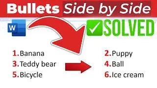How to Add Bullet Points in Word Side by Side (Step by Step)