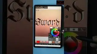 Metallic text Effect in mobile, IBIS paint x tutorial, photoshop like editing in phone #shorts