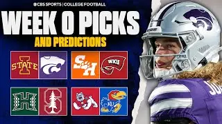 College Football Week 0 Picks and Predictions | Iowa State vs. Kansas State & More