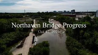 Northaven Trail Bridge Progress Oct 17, 2021