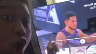 BOOKER GAME WINNER 🤯😳- Dontez Reacts to Oklahoma City Thunder vs Phoenix Suns Regular Season Game