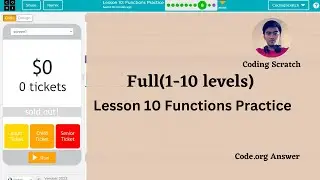 Code.org Lesson 10 Functions Practice || Unit 4 - Variables, Conditionals, and Functions ('22-'23)