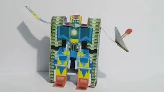 Foldabots Papercraft Review Sigg-nal. (Signal Tank Papercraft Transforming Tank Robot Paper Toy)
