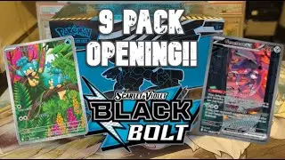 Pokemon Cards Black Bolt ETB Opening! Crazy Hits from the New Set!!