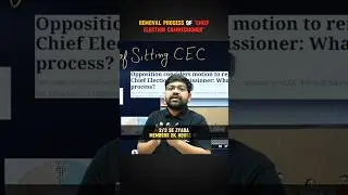 Removal Process of Chief Election Commissioner ⚖️🏛🗳️👤✅ #crackboards #upsc #adityasir #removal #cec
