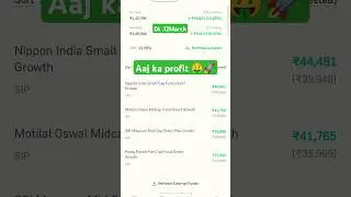 My mutual fund portfolio update 🤑🚀#shorts #stockmarket #investment #motivation #mutualfunds