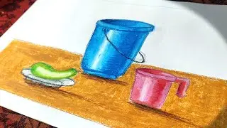 Object Drawing with Oil Pastel