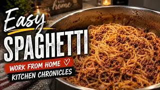 Easy Spaghetti Dinner Recipe 🍝 | Relaxing ASMR Cooking Sounds