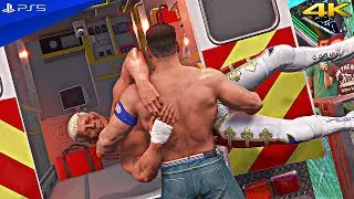 WWE 2K25 - John Cena vs. Cody Rhodes - Ambulance Match at Wrestlemania | PS5™ [4K60]