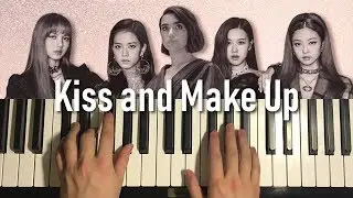 HOW TO PLAY - Dua Lipa & BLACKPINK - Kiss and Make Up (Piano Tutorial Lesson)