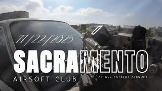 Sacramento Airsoft Club at All Patriot Airsoft || J.M. Footage - 11/22/2025