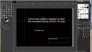 GIMP tutorials 1 (how to create opening and closing titles for Soundslides)