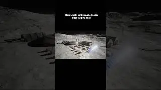 The Moon is becoming humanity&rsquo;s next home 🌕🚀#elonmusk #moonbase #spacex #futuretech
