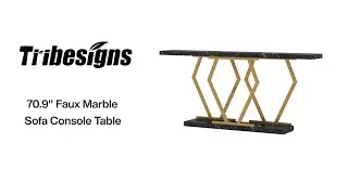 F1681/F1740/F1837/F1915 - Installation Guide - 70.9-Inch Console Table with Faux Marble Tabletop