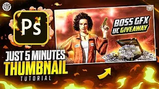 Make This PUBG Thumbnail In Just 5 Minutes | Photoshop Tutorial | Urdu/Hindi | BOSS GFX