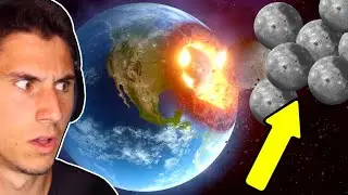 Я бросил 100 ЛУН на Землю! | Solar Smash