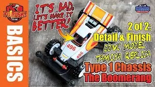 ミニ四駆 (2 of 2) RAKIT DAN DETAILING THE BOOMERANG (DDVC MODEL) ~ Mini 4WD Replica Bootleg Brand
