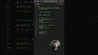 Introduction to NumPy arrays - Python Explained #shorts #python #pythonprogramming #pythontutorial