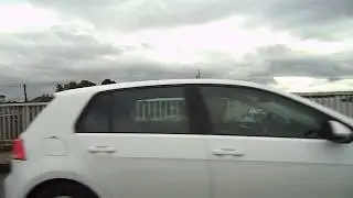 Driving over the River Shannon - Shannonbridge, Co Offaly, Ireland