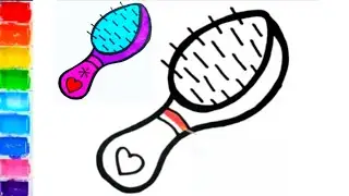 Comb brush|| How to draw Comb brush Drawing, Painting and coloring for kids and toddlers, Easydraw