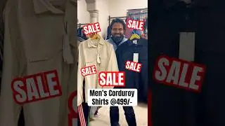 🚨SALE🚨Men&rsquo;s Corduroy Shirts @499/-| @Alphasurplus