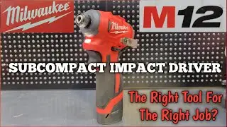 НОВИНКА! Ударный шуруповерт Milwaukee M12 Subcompact с шестигранным ключом 1/4 дюйма, модель 3450...