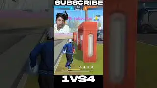 1VS4 Clutch 🤯 Against Alien youtube with Evo Famas on Live 👿👀 #shorts
