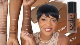 Saie Liquid Bronzer (Stinson) on Dark Brown Skin Demo & Honest Opinion| IANM