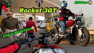 WORLD'S BIGGEST ENGINE MOTORCYCLE | TRIUMPH ROCKET 3GT Only 1 in BIHAR 💀