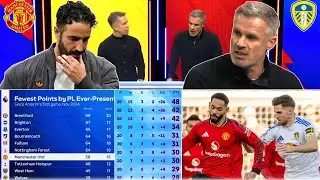 Explosive statement 💣 Carragher questions whether Amorim is right for United! Man Untd 1-1 Leeds