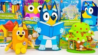 Bluey Toys Collection Unboxing Review | Mystery Cute Bluey Box & Bluey Talking Chilli Plush