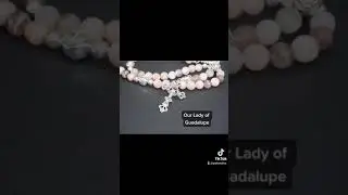 Sunstone Pink Rosary Our Lady of Guadalupe