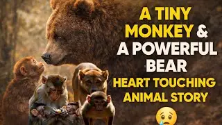 A Tiny Monkey Changed a Powerful Bear | Heart Touching Animal Story