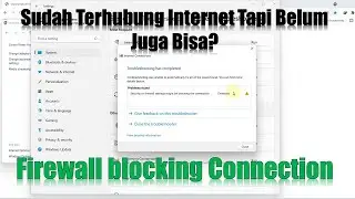 Security or firewall settings might be blocking the connection | Internet terblok oleh firewall