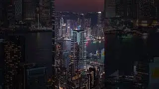 Unique Night View of Hong Kong